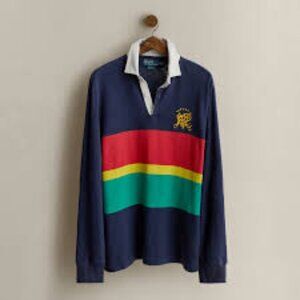 Polo by Ralph Lauren c. 1990 Polo RLPC Vintage Rugby Shirt